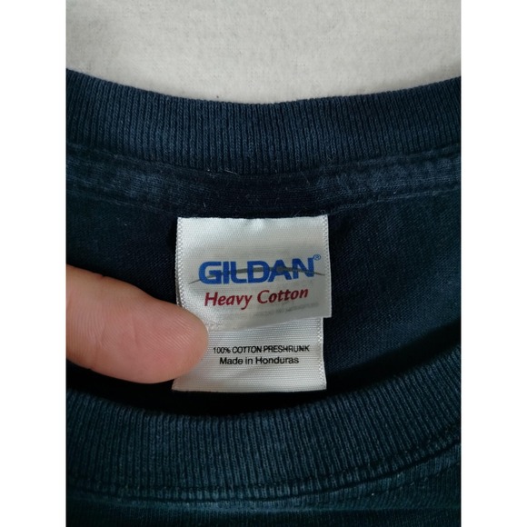 Gildan Oilman's Hill Country Ride Shirt Mens XL Black Motorcycle Bikercore Moto - Picture 3 of 11